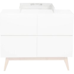 Qu-ax previjalna lesena podloga za komodo trendy white Cene