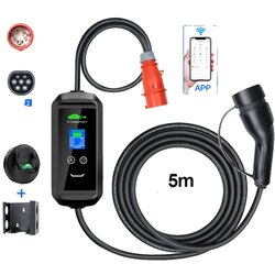 KOLANKY Prenosni EV polnilec, Type2 11KW, prilagodljiva moč, 5M dolžina, TYPE 2 5M APP, (5000156874) Cene