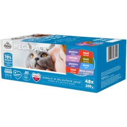 FRENDI Kesice za Mačke 48x100g – Govedina, Piletina, Ćuretina, Teletina, Divljač, Jagnjetina Cene