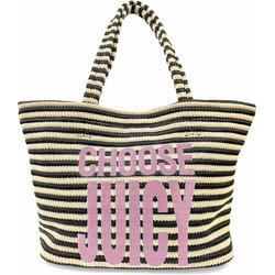 Juicy Couture Ženska torba Nora Straw, Crna-krem Cene