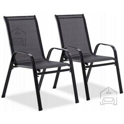 Chomik Vrtni stol, 2 kosa - črn - NEO3685 Cijene