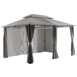 Green Bay belize gazebo metalna tenda 3x4 m - siva 055682 Cene