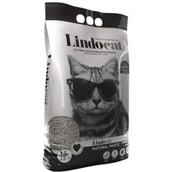 Lindocat grudvajući posip za mačke Natural White 15L Cene