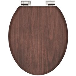 SCHÜTTE Deska za WC školjko s počasnim zapiranjem DARK WOOD mediapan Cene