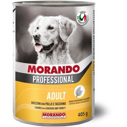 Morando Professional Adult komadići piletina i puretina 405 g konzerva Cene