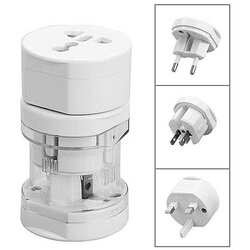 TravelBlue ADAPTADOR DE VIAGEM AKYGA AC AK-AD-61 PARA EUROPA, EUA, ÁSIA E AUSTRÁLIA, BRANCO., (5000261426) Cene