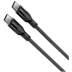 Ksix kabel USB-C na USB-C, 60W, pleteni, aluminijska legura, 1 m, crni Cijene