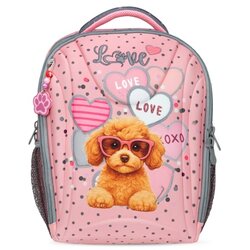 Belmil Ranac za školu Sturdy 338-82 Pink Heart Puppy 35x19x38cm Cene