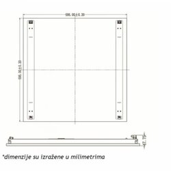 Kuciste LED PANELA T02A6060AN Cene
