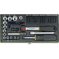 Proxxon Industrial Komplet vijačnikov 1/4'', 39-delni - 1 set. Cene