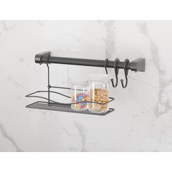 Hermia Organizator za kuhinju, 100% metal, 41 x 18 x 25 cm, debljina 2,5-5 mm, crni Cene