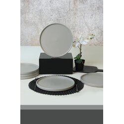 Hermia Set servisnih tanjira, 6 komada, Sivi Cene