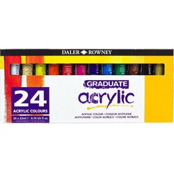 DALER ROWNEY Graduate Komplet akrilnih barv 24 x 22 ml Cene