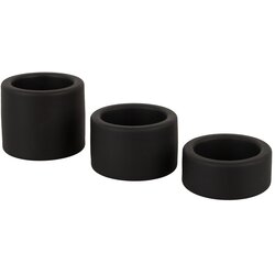 Erecto Liquid Silicone Ball Stretcher Set Black Cene