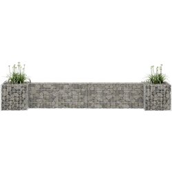 vidaXL Gabionska sadilica u H-obliku od čelične žice 260 x 40 x 40 cm Cijene