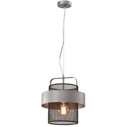 Candellux Lighting Kovinska viseča svetilka v črno-srebrni barvi ø 30 cm Fiba - Candellux Lighting Cene