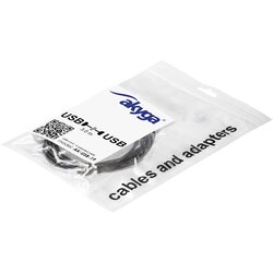 Akyga USB kabel USB-A vtič\, USB-A vtičnica 3.00 m črna AK-USB-19, (20578026) Cene