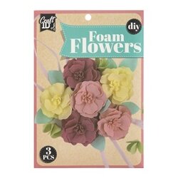 DIY pjenasti set cvijeća u smeđe-žutoj boji 3 kom Cijene