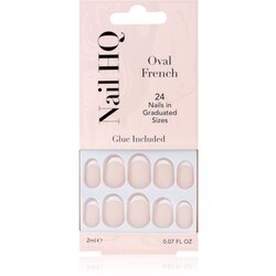 Nail HQ Oval French umetni nohti 24 kos Cene
