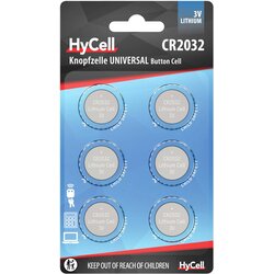 Hycell gumbne celice CR 2032 3 V 6 kos 200 mAh litij CR2032, (20430345) Cene