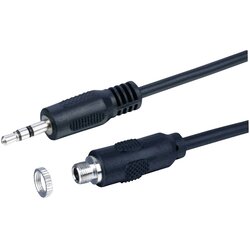 LYNDAHL klinker avdio adapterski kabel [1x 3\,5 mm banana moški konektor - 1x priključna doza za 3\,5 mm banana moški konektor] 1 m črna, (20470360) Cene