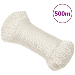 vidaXL Delovna vrv bela 6 mm 500 m polipropilen Cene