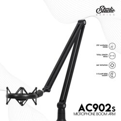 Fantech studijski stalak za mikrofonon AC902s microfone boom arm crni Cene