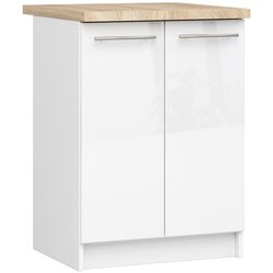 AKORD oliwia S60 2D kabinet + bela / visoki sjaj bela vrh, (21713613) Cene