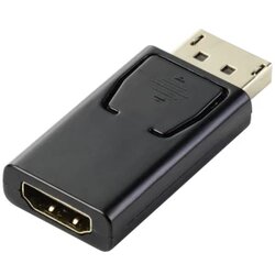 Renkforce RF-5506962 DisplayPort / HDMI adapter [1x muški konektor DisplayPort - 1x ženski konektor HDMI] crna pozlaćeni kontakti Cene