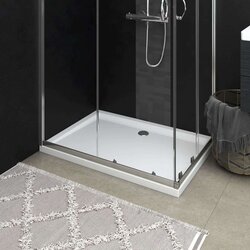 vidaXL Pravokotna ABS tuš kad bela 70x100 cm Cene