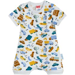 Clar kombinezon s rukavima KR 01809 potisk vozila M bijela 86 Cijene