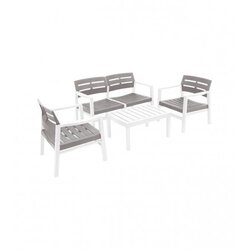 ProGarden Garnitura Surabaya antracit/bijela (STO+2 STOLICE+SOFA) Cene