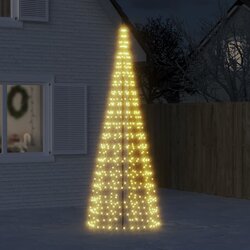 vidaXL Svjetlo za božićno drvce na stijegu 550 LED tople bijele 300 cm Cijene