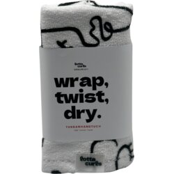 Lotta Curls Turban za lase - black/white Cene