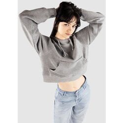 Ninth Hall Boxy Crop Reverse Terry Pulover s kapuco grey Cene