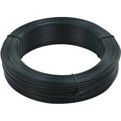 vidaXL Vezna žica za ograjo 250 m 2,3/3,8 mm jeklo črno zelena, (20765908) Cene