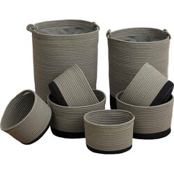 Tendance SET KOŠARA ZA RUBLJE 8/1, PAMUK, KHAKI-CRNA Cene