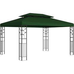Gazebo 3 97 x 2 96 x 2 68 m Zelena Poliester i čelik Cene