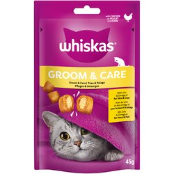 Whiskas Groom & Care priboljški - Piščanec (8 x 45 g) Cene
