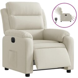 Maison Chic Električni naslanjač - Relax naslanjač krem žamet, (22061595) Cene