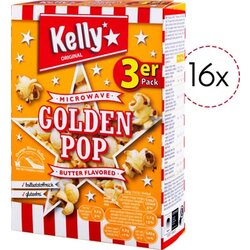 Kelly's POPCORN GOLDEN POP BUTTER za mikrovalovno pečico, 3 delni paket - 16 kosov Cene