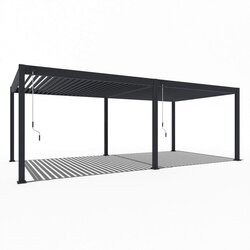 Gardenson Pergola Superior, Antracit, 3,6x7,2m Cene