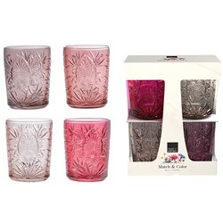 ROYAL LEERDAM MATCH&COLOR, KOZARCI ZA VODO, ROZA, 350 ML, 4 KOS, (22153075) Cene