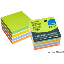 Info Kocka samolepilnih lističev 75 x 75 450l 5654-52 brilliant, (20378953) Cene