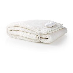 Nedis 1 Person, 150 x 80 cm, 3 Heat Settings, Washable, Overheating protection, Polyester /Synthetic, White Cene