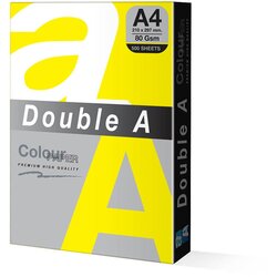 Double A fotokopir papir da A4 lemon bright žuti 500 Cene