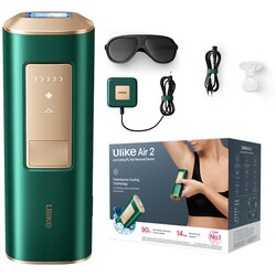 U-like Air2 IPL Dark Green epilator s tehnologijo hlajenja safirnega ledu, za obraz in telo, (5000093395) Cene