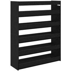 vidaXL stalak za cipele crni 80x25x100 cm od konstruiranog drva Cijene