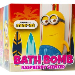 Minions Bath Bomb šumeča kopalna kroglica Raspberry 1 kos Cene