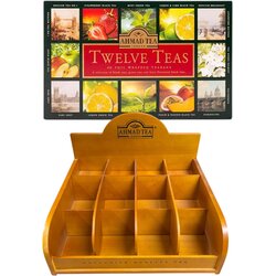Ahmad Tea Čaj Twelve Teas Box, 5x12 kesica i drveni stalak za kesice bez poklopca Cene